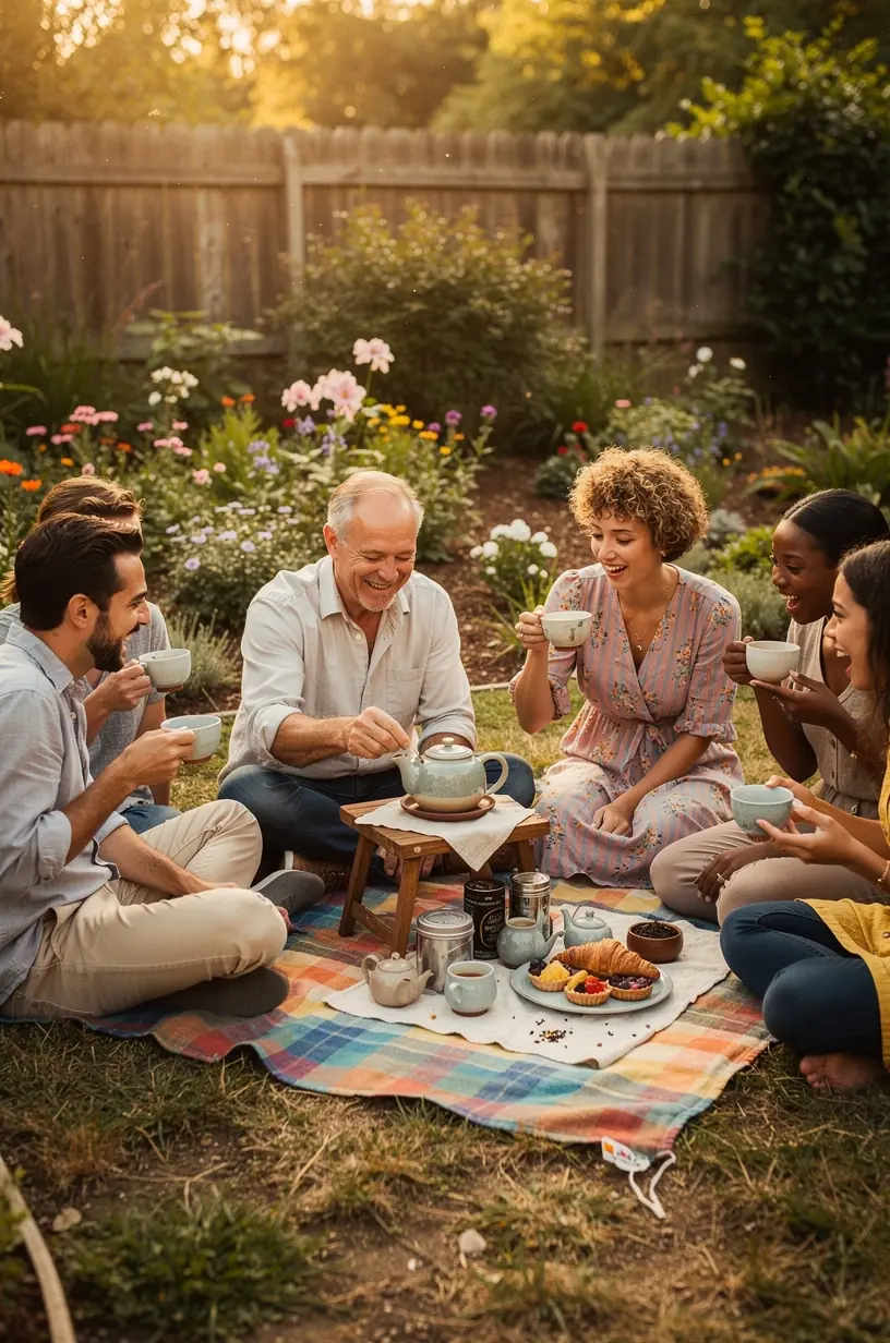 Rankos užrašinėja arbatos gėrimo laikus į dienos tvarkaraštį, pabrėžiant organizuotumą ir balansą.